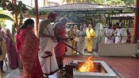 Rudra Homa (15 July 2026). Picture Courtesy: Shri Chandrashekhar Padubidri and Shri Narayan Kadle